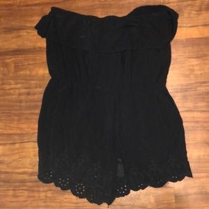 black shorts jumpsuit